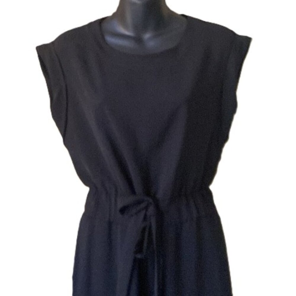 Calvin Klein Wide-Leg Black Sleeveless Jumpsuit | Size 2